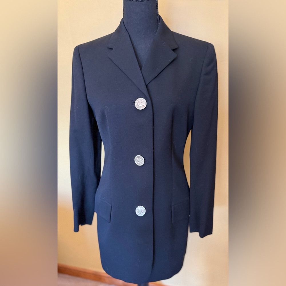 Gianni Versace Couture Elegant Black Women's Blazer